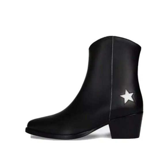 Thursday Boot Sedona Country Black Boots Womens Sz 7 / 37.5 Leather Bootie NEW - Picture 2 of 8